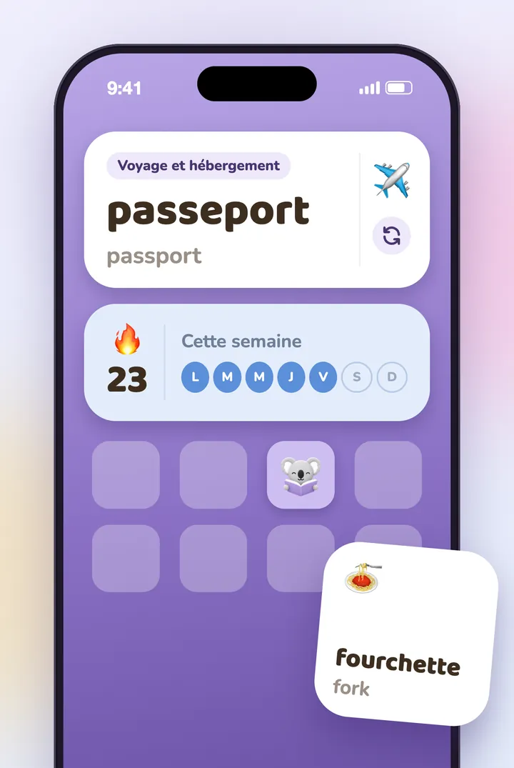 Les widgets de KoKo sur l'écran d'accueil