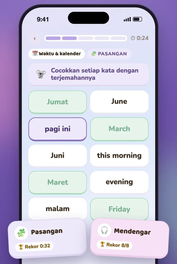 Permainan pasangan, dengan rekornya