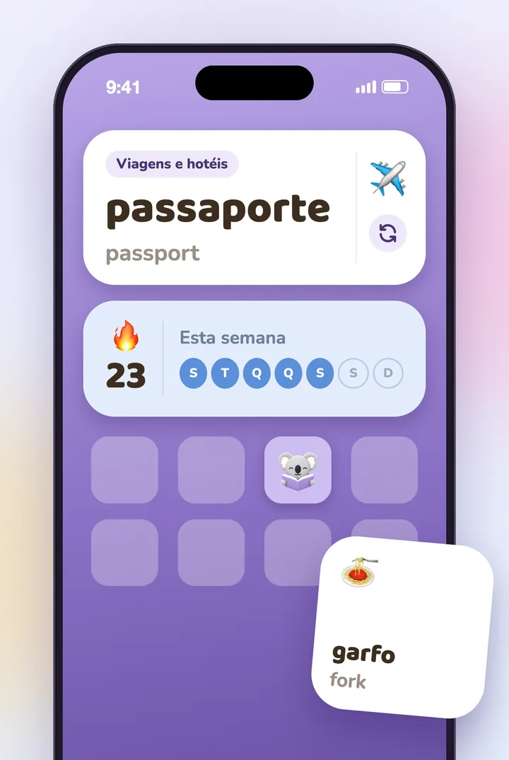 Os widgets do KoKo no ecrã principal