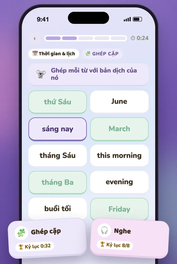 Trò chơi ghép cặp, cùng các kỷ lục